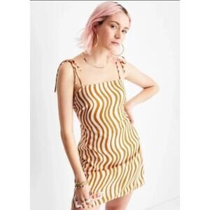 Future Collective w/ Alani Noelle Wave Print Strappy Dress